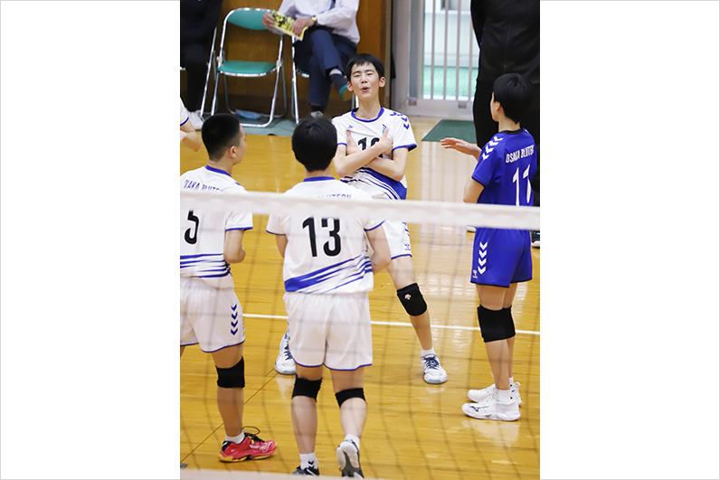写真：試合中の選手の様子