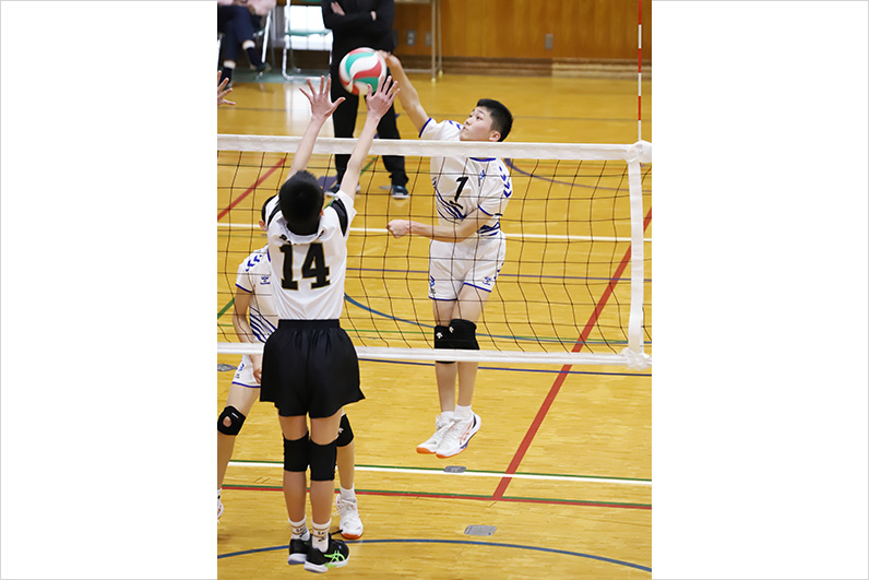 写真：試合中の選手の様子