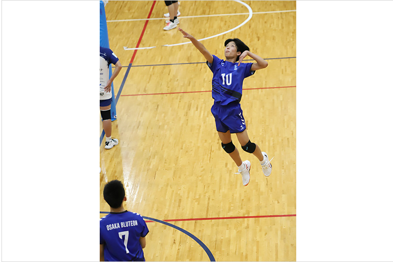 写真：試合中の選手の様子
