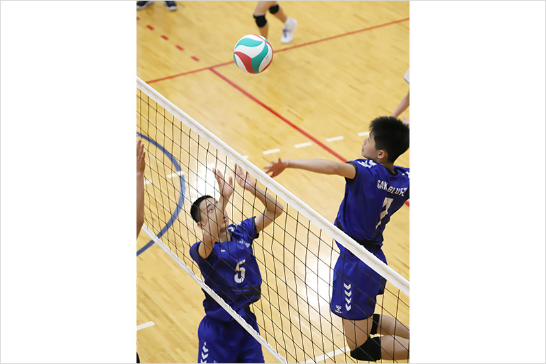 写真：試合中の選手の様子
