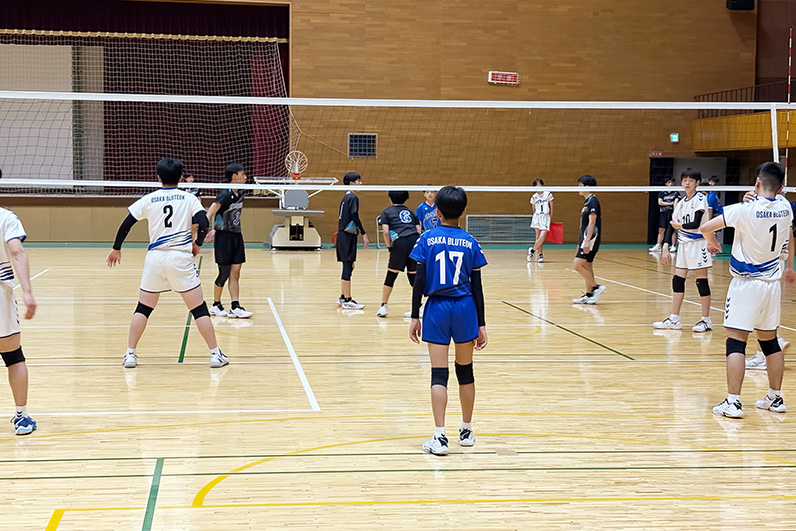 写真：試合中の選手の様子