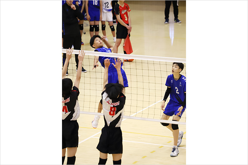 写真：試合中の選手の様子