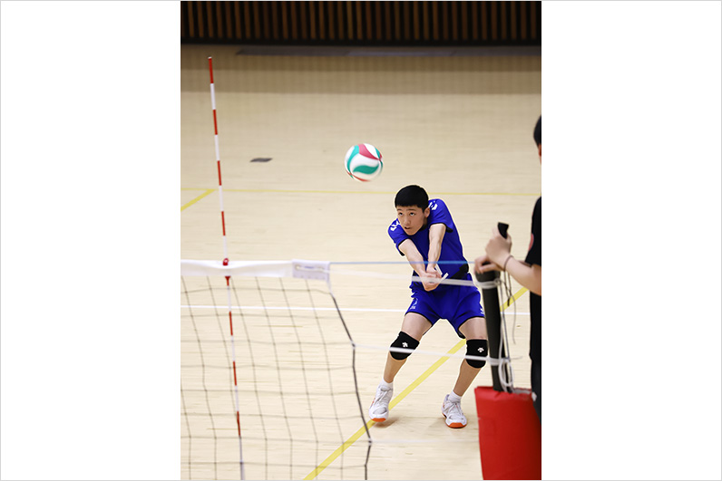 写真：試合中の選手の様子