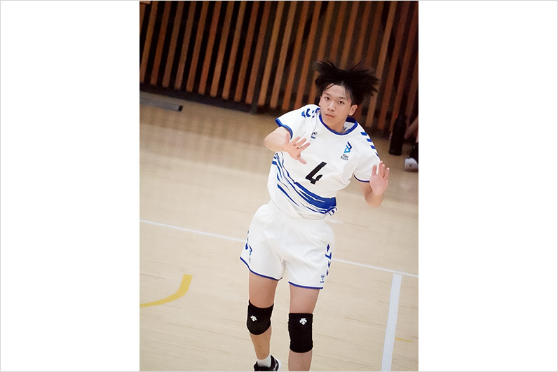 写真：試合中の選手の様子