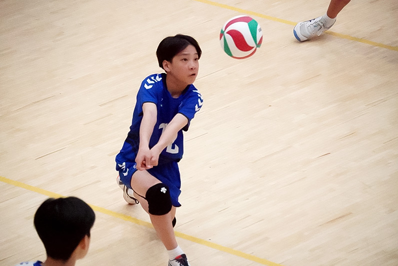 写真：試合中の選手の様子