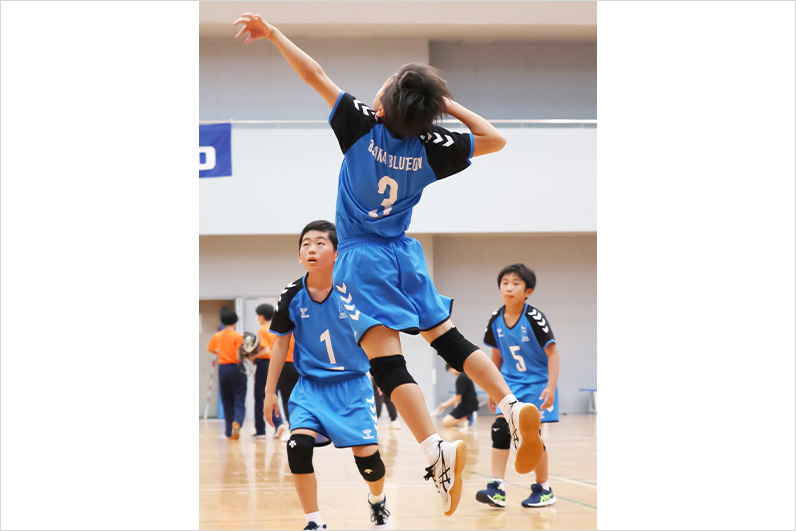 写真：試合中の選手の様子