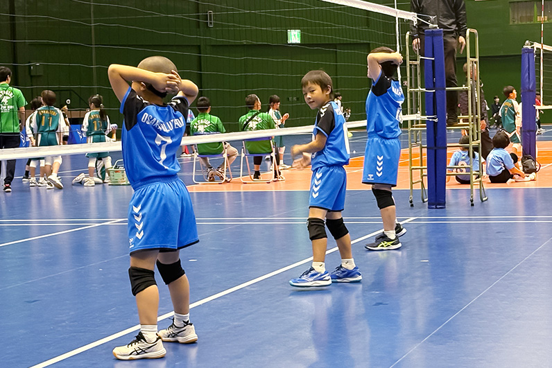 写真：試合中の選手の様子