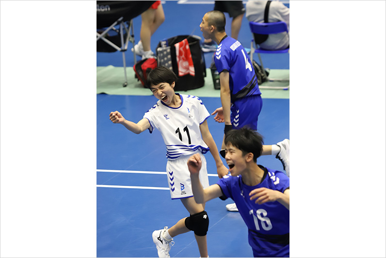 写真：試合中の選手の様子