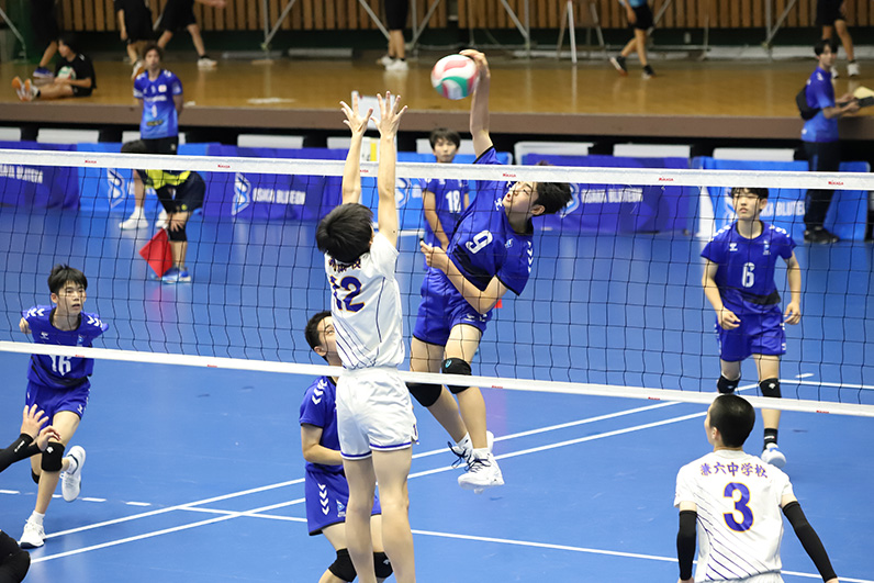 写真：試合中の選手の様子