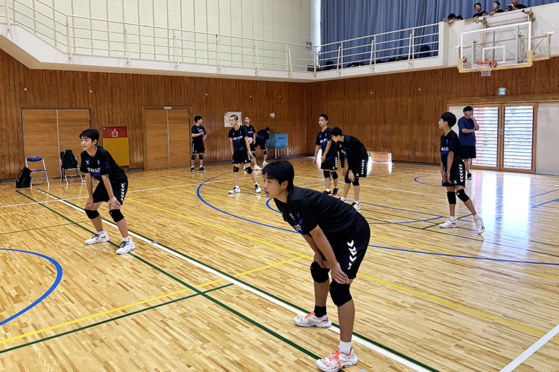 写真：試合中の選手
