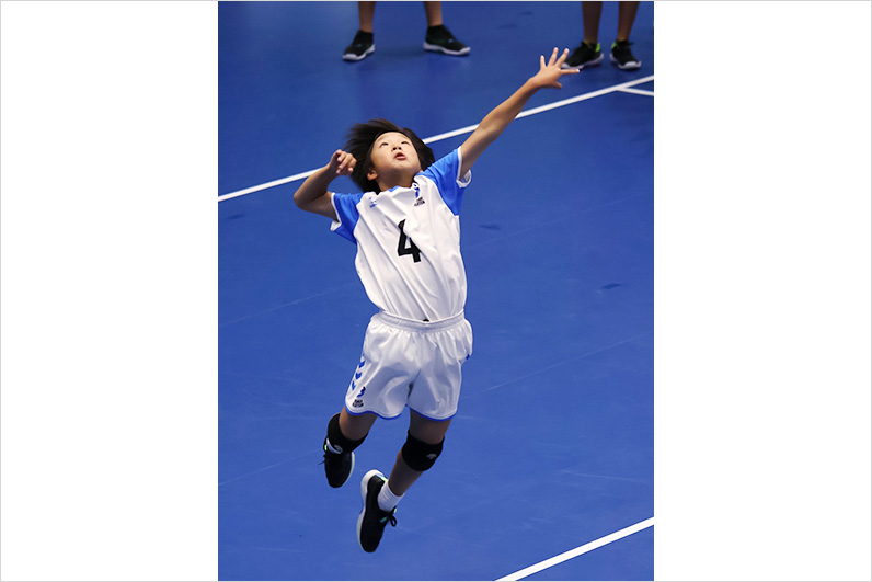 写真：試合中の選手の様子