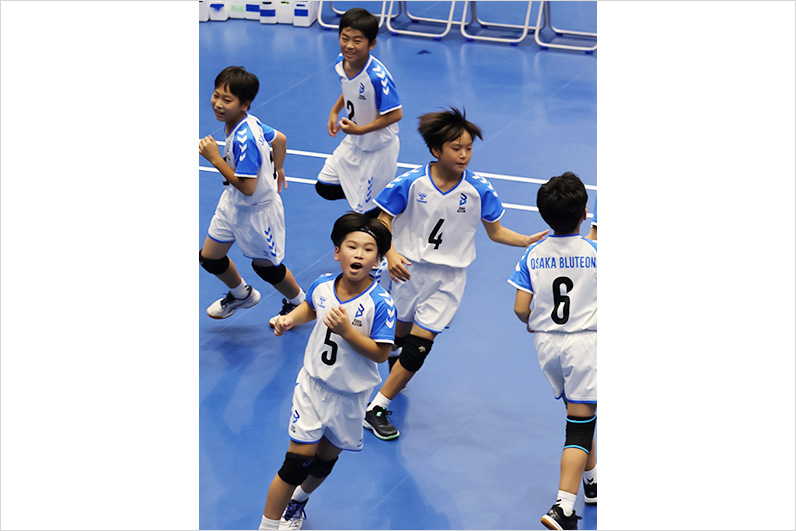 写真：試合中の選手の様子