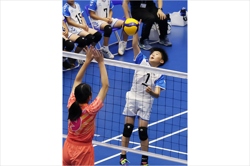 写真：試合中の選手の様子