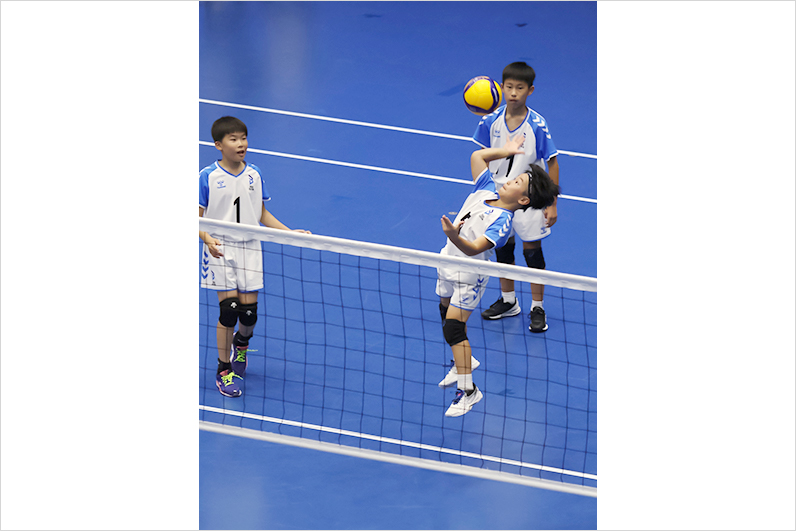写真：試合中の選手の様子