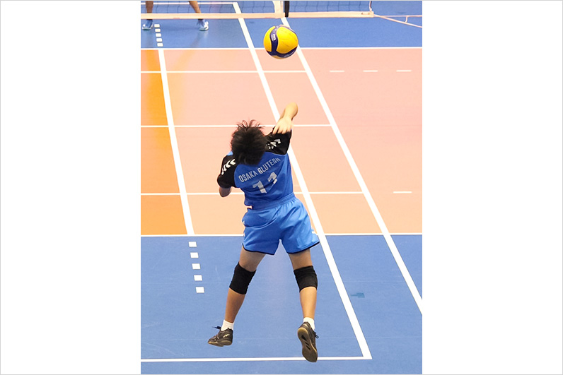 写真：試合中の選手の様子
