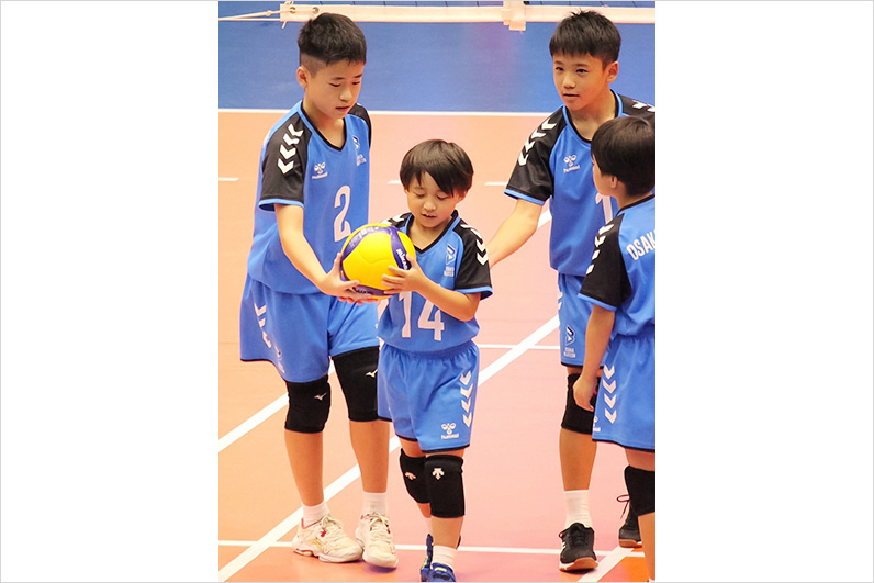 写真：試合中の選手の様子