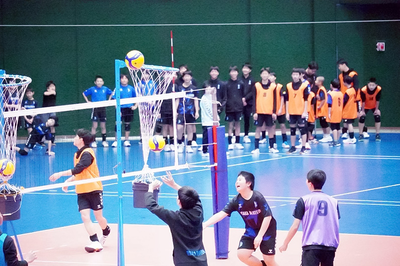 写真：バレーボール大会の様子