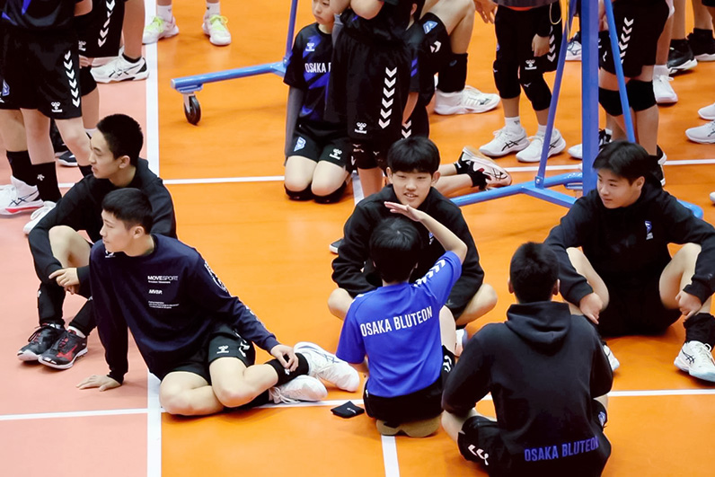 写真：イベント中の選手の様子