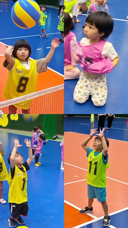 写真：練習をする子供たちの様子