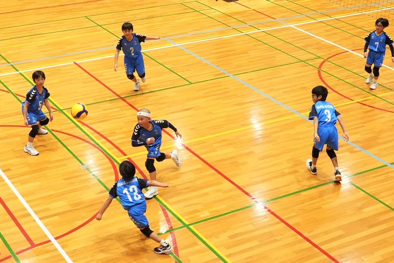 写真：試合中の選手の様子