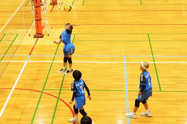 写真：試合中の選手の様子