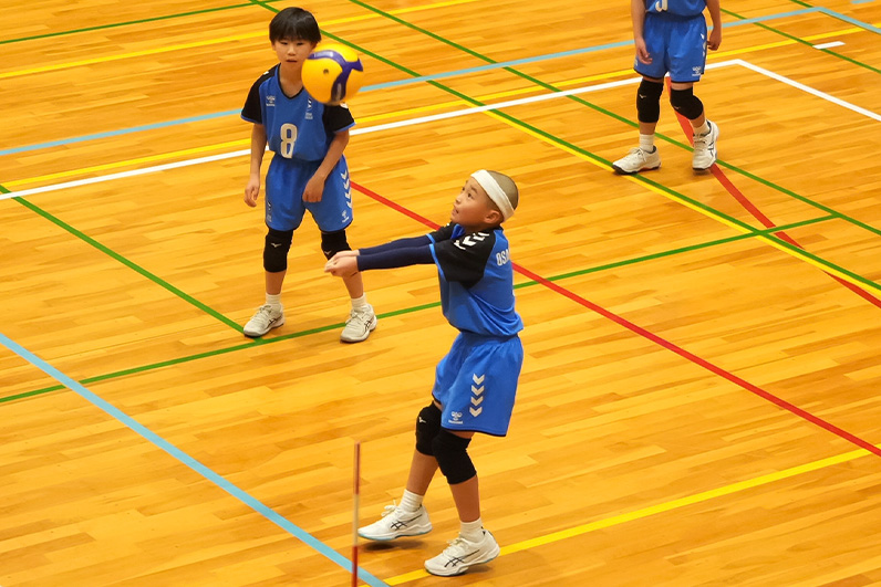 写真：試合中の選手の様子