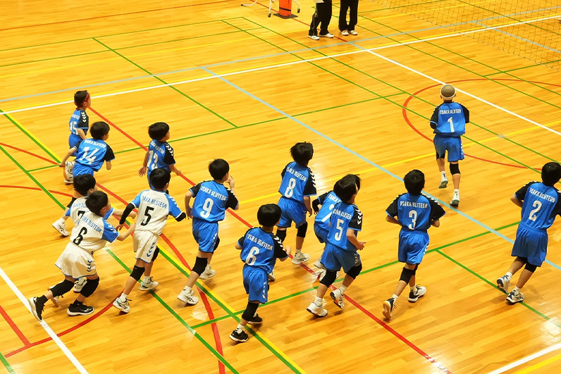 写真：試合中の選手の様子