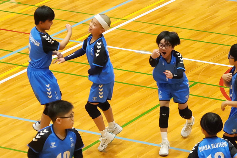 写真：試合中の選手の様子