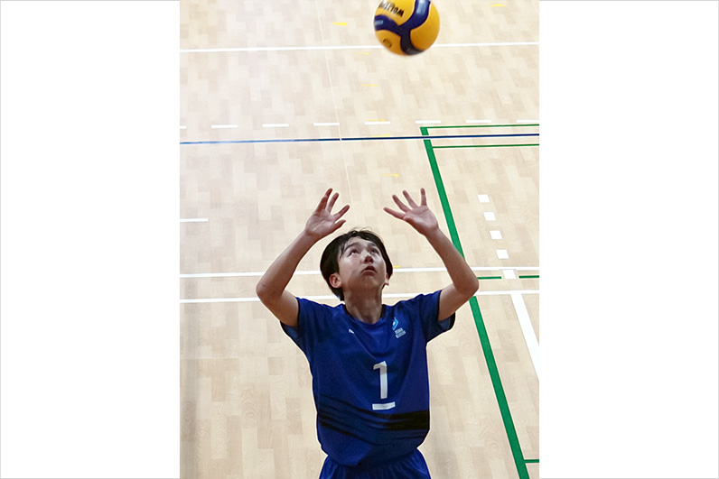 写真：試合中の選手の様子
