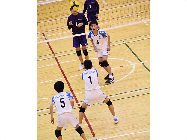 写真：試合中の選手の様子