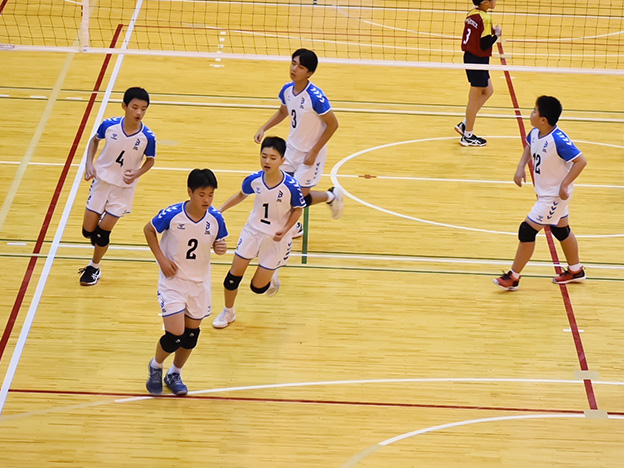 写真：試合中の選手の様子