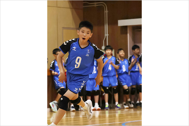 写真：試合中の選手の様子