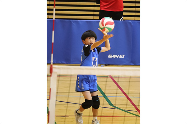 写真：試合中の選手の様子