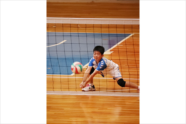 写真：試合中の選手の様子