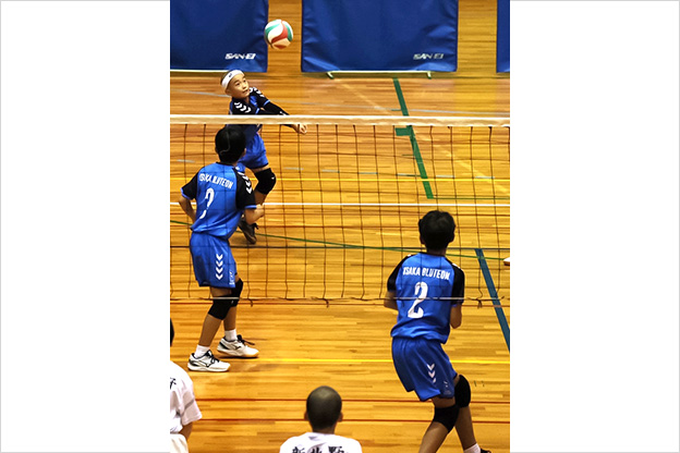 写真：試合中の選手の様子