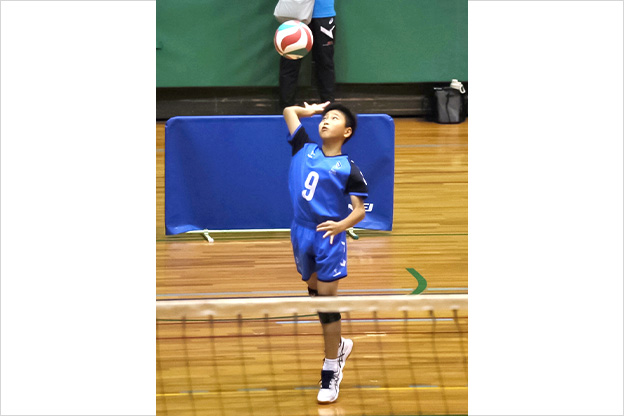 写真：試合中の選手の様子