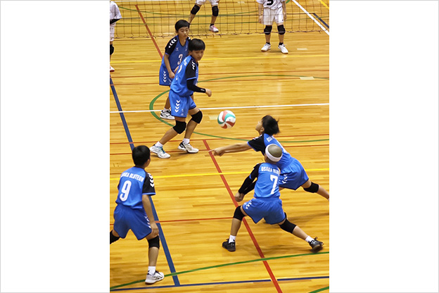 写真：試合中の選手の様子