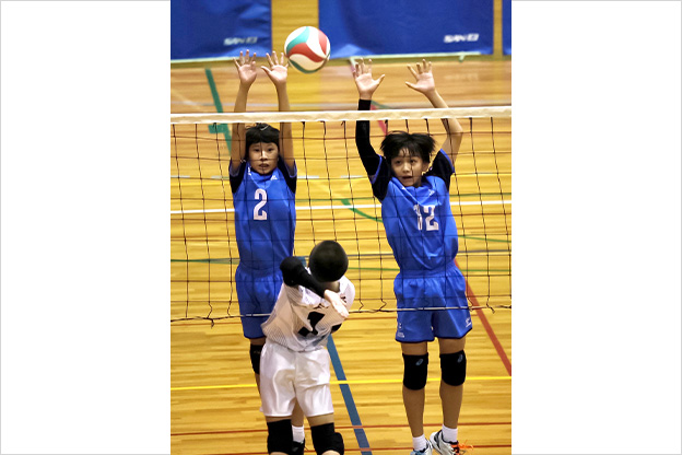 写真：試合中の選手の様子