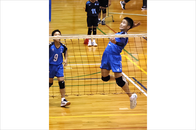 写真：試合中の選手の様子