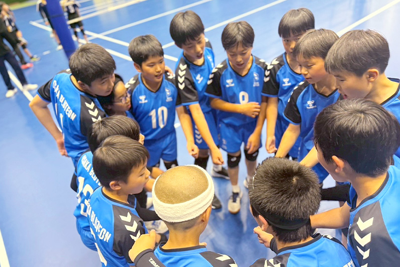 写真:試合中の選手の様子