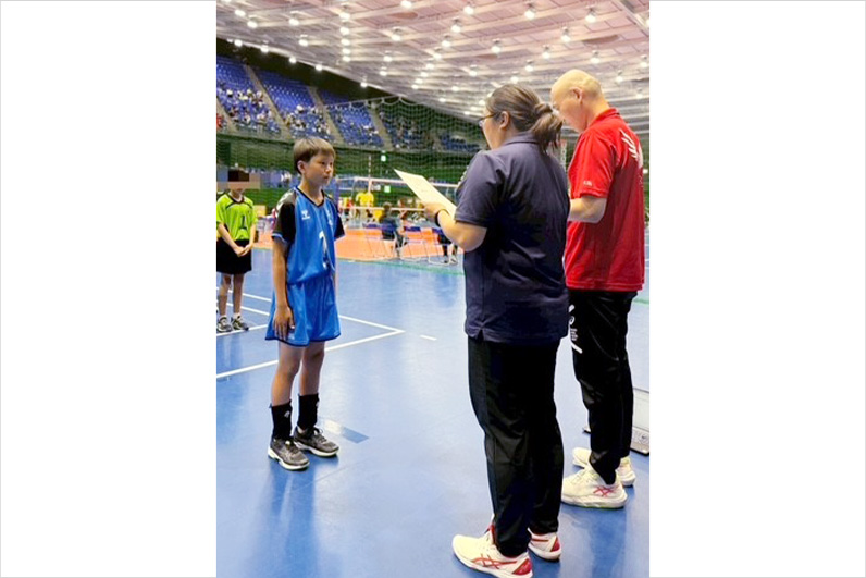 写真:試合中の選手の様子