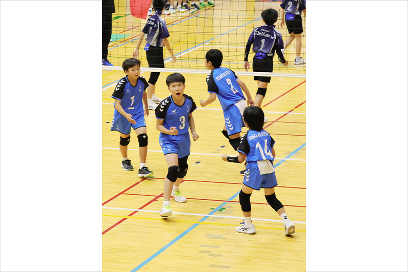 写真:試合中の選手の様子