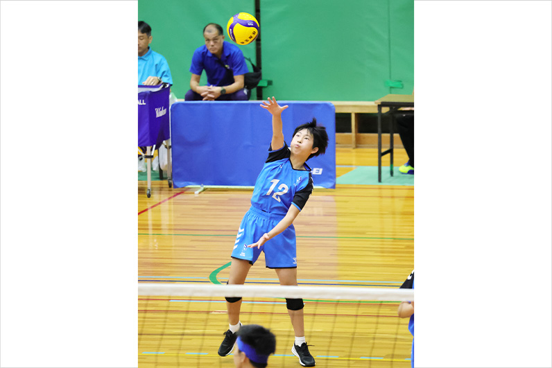写真:試合中の選手の様子