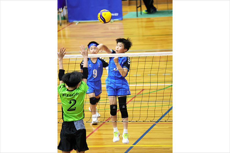 写真:試合中の選手の様子