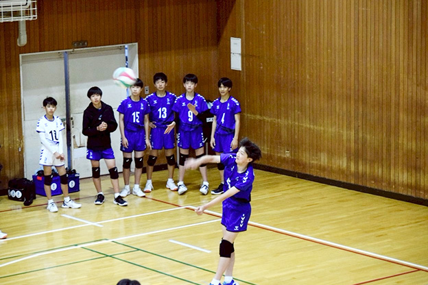 写真：試合中の選手の様子