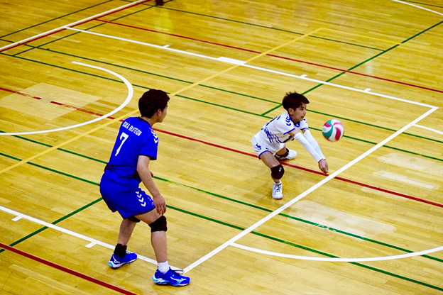 写真：試合中の選手の様子