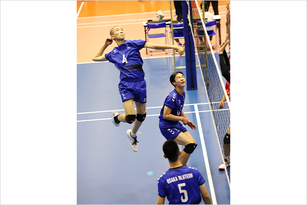写真：試合中の選手の様子