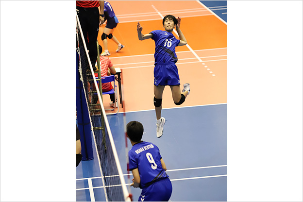 写真：試合中の選手の様子