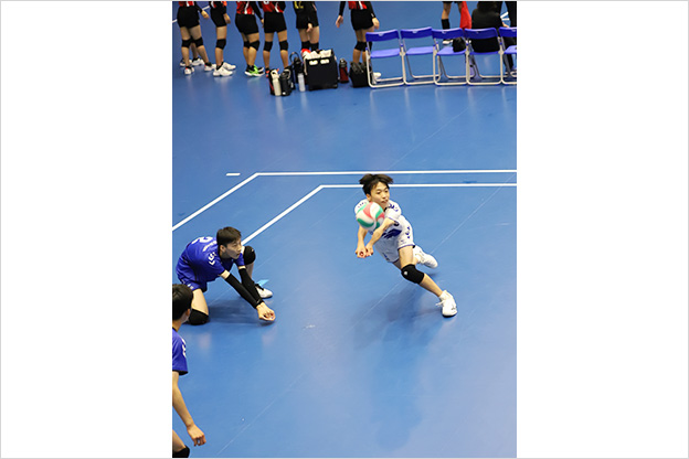 写真：試合中の選手の様子