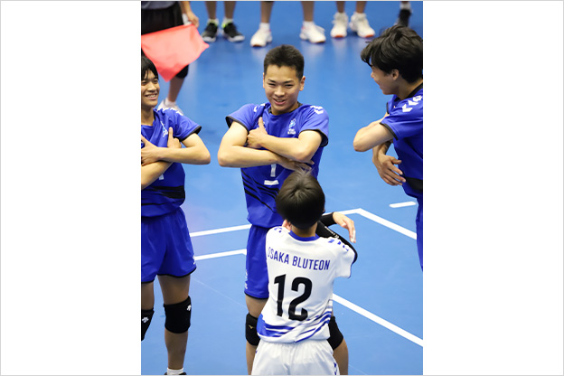 写真：試合中の選手の様子